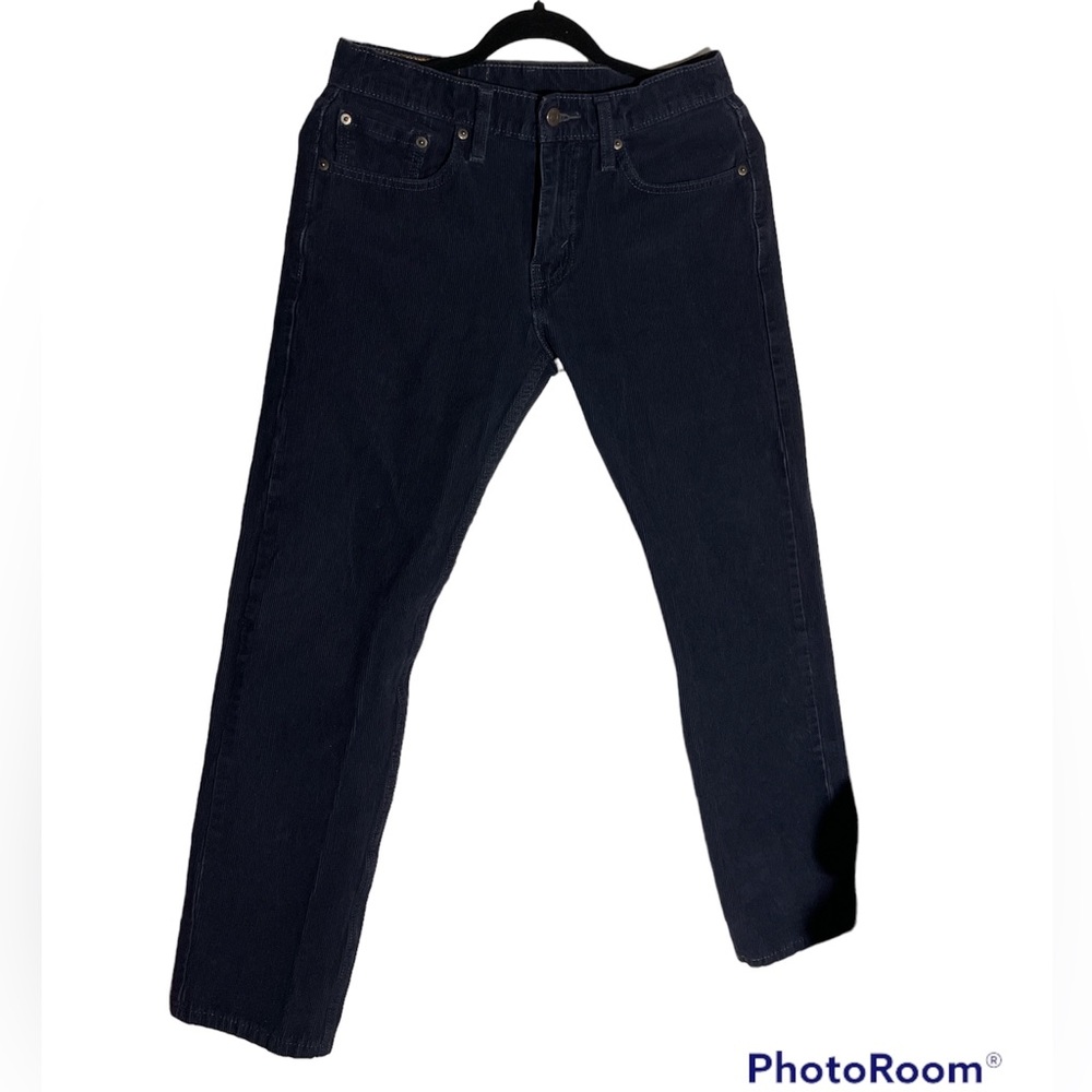 Levis 502 corduroy navy blue jeans Size 29 x 30